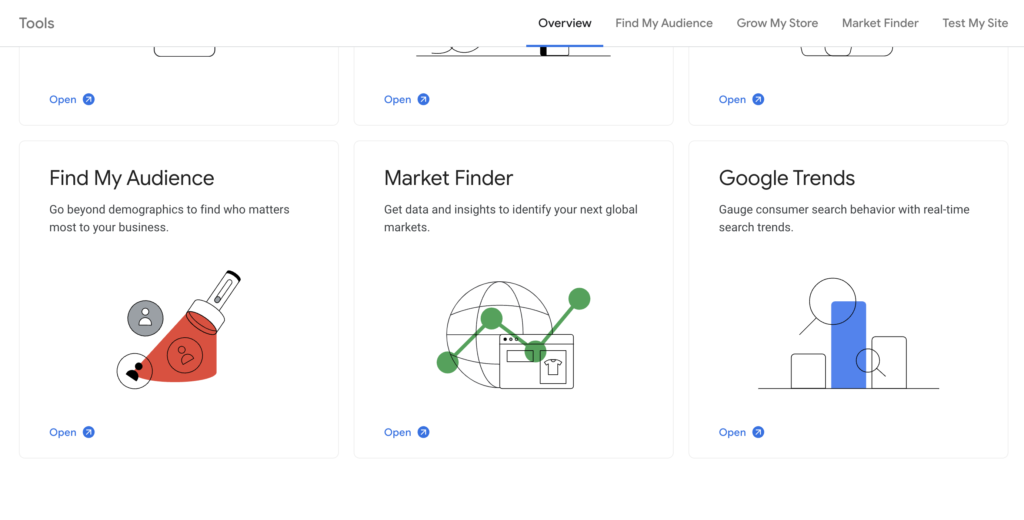 Think with Google tools for market research 